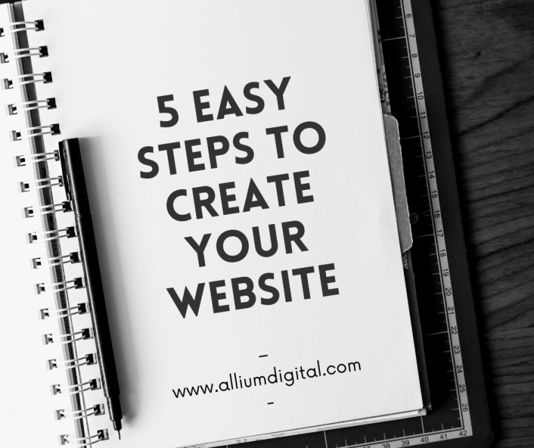 5 Easy Steps to Create your Website